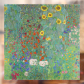 Gustav Klimt - Landentuin met zonnebloemen Raamsticker (Vel 2)