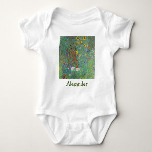 Gustav Klimt - Landentuin met zonnebloemen Romper