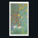 Gustav Klimt - Landentuin met zonnebloemen Servet<br><div class="desc">Landtuin met zonnebloemen / Boerderijen tuin met zonnebloemen - Gustav Klimt in 1905-1906</div>
