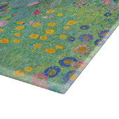 Gustav Klimt - Landentuin met zonnebloemen Snijplank (Hoek)
