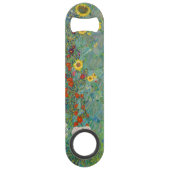 Gustav Klimt - Landentuin met zonnebloemen Speed Flessenopener (Voorkant)