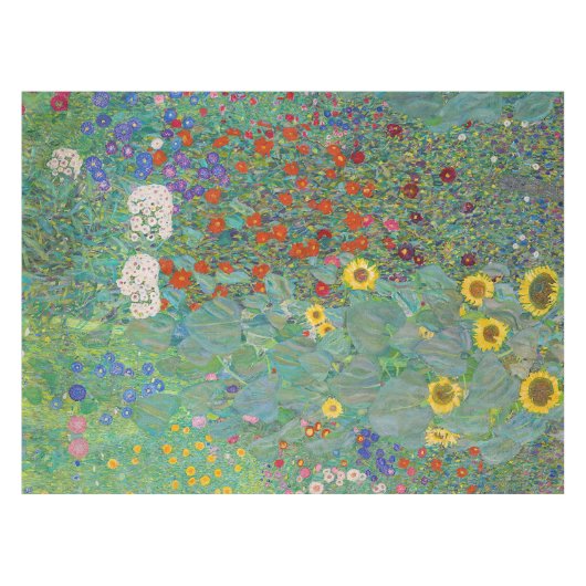 Gustav Klimt - Landentuin met zonnebloemen Tafelkleed (Voorkant (Horizontaal))