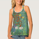 Gustav Klimt - Landentuin met zonnebloemen Tanktop<br><div class="desc">Landtuin met zonnebloemen / Boerderijen tuin met zonnebloemen - Gustav Klimt in 1905-1906</div>