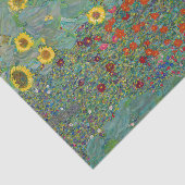 Gustav Klimt - Landentuin met zonnebloemen Tissuepapier (Detail)
