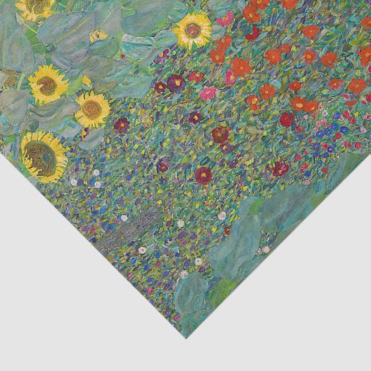 Gustav Klimt - Landentuin met zonnebloemen Tissuepapier (Detail)