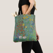 Gustav Klimt - Landentuin met zonnebloemen Tote Bag (Dichtbij)