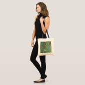 Gustav Klimt - Landentuin met zonnebloemen Tote Bag (Voorkant (model))