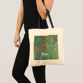 Gustav Klimt - Landentuin met zonnebloemen Tote Bag (Voorkant (product))