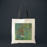 Gustav Klimt - Landentuin met zonnebloemen Tote Bag<br><div class="desc">Landtuin met zonnebloemen / Boerderijen tuin met zonnebloemen - Gustav Klimt in 1905-1906</div>
