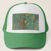 Gustav Klimt - Landentuin met zonnebloemen Trucker Pet (Voorkant)