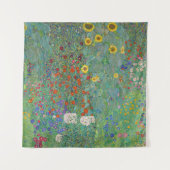 Gustav Klimt - Landentuin met zonnebloemen Wandkleed (Voorkant)