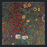Gustav Klimt - Landentuin Perfect Poster<br><div class="desc">Gustav Klimt - Landtuin met zonnebloemen 1906</div>