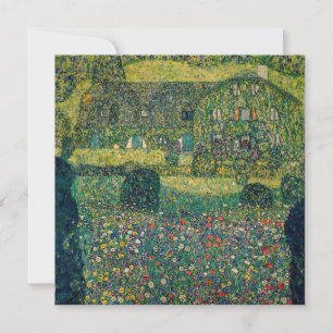 Gustav Klimt - Landhuis aan de Attersee Bedankkaart