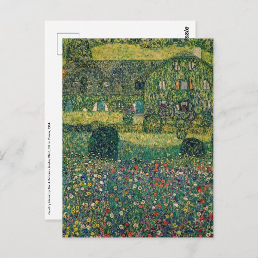 Gustav Klimt - Landhuis aan de Attersee Briefkaart (Voorkant / Achterkant)