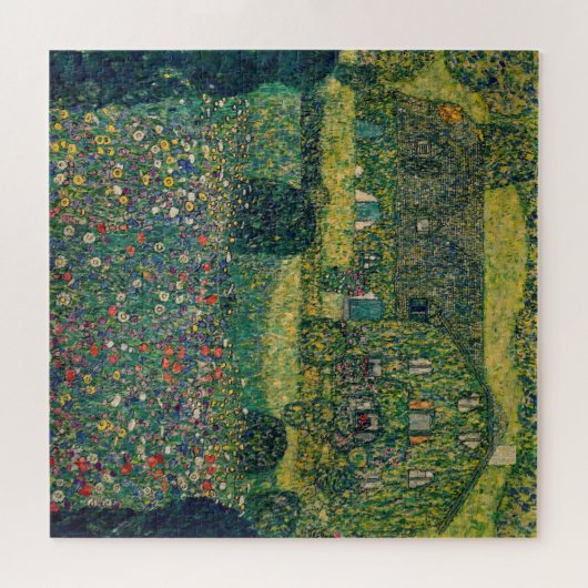 Gustav Klimt - Landhuis aan de Attersee Legpuzzel (Horizontaal)