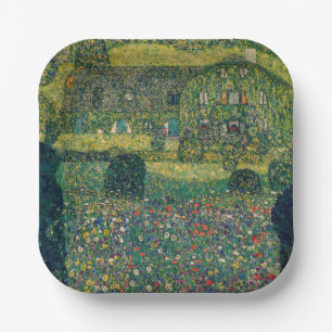 Gustav Klimt - Landhuis aan de Attersee Papieren Bordje