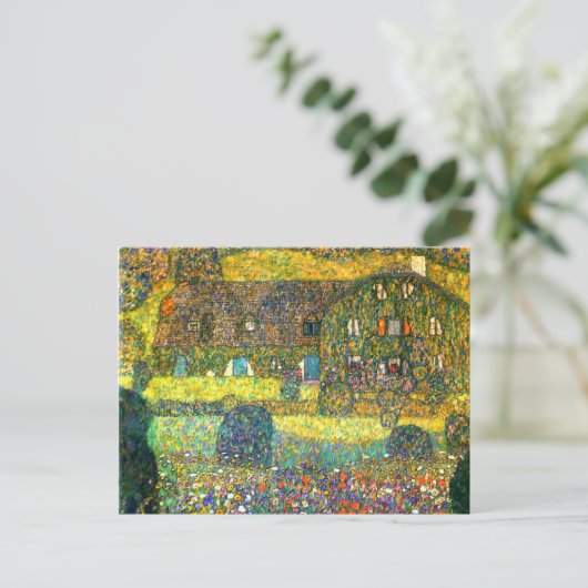Gustav Klimt: Landhuis in Attersee Briefkaart (Staand voorkant)