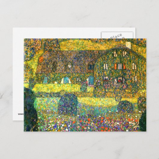 Gustav Klimt: Landhuis in Attersee Briefkaart (Voorkant / Achterkant)