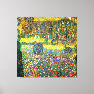 Gustav Klimt: Landhuis in Attersee Canvas Afdruk