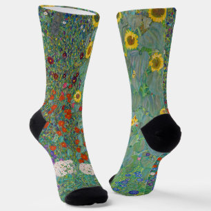 Gustav Klimt - Landtuin met zonnebloemen Sokken