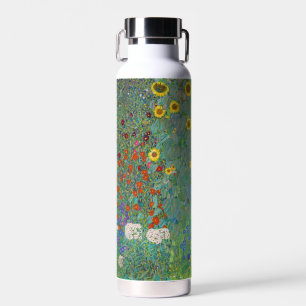 Gustav Klimt - Landtuin met zonnebloemen Waterfles
