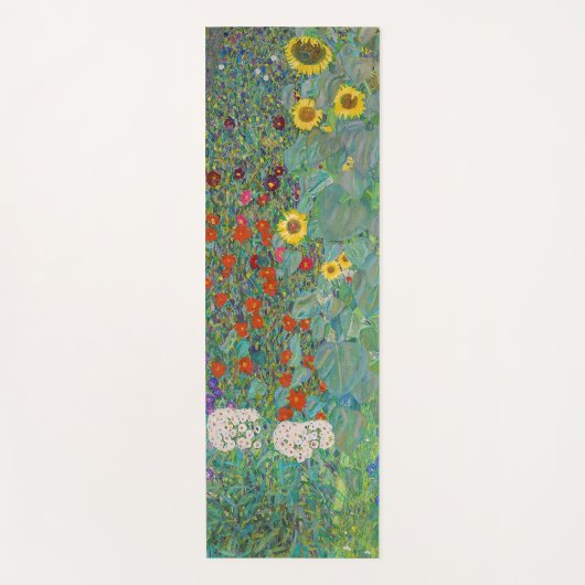 Gustav Klimt - Landtuin met zonnebloemen Yogamat (Voorkant)