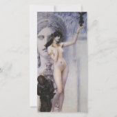 Gustav Klimt - legering van sculptuur Feestdagenkaart (Voorkant)