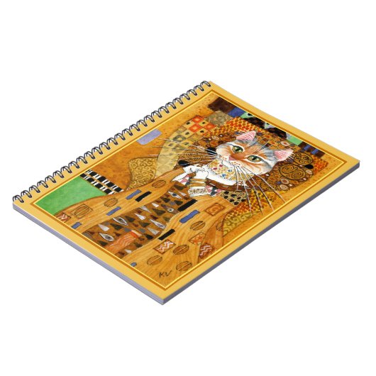 Gustav Klimt leuke kattespoeling notebook Notitieboek (Linkerzijde)