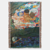 Gustav Klimt "Leven en Dood" Deken (Voorkant Verticaal)