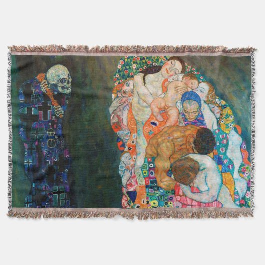 Gustav Klimt "Leven en Dood" Deken (Voorkant)