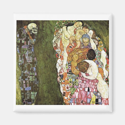 Gustav Klimt ~ Leven en Dood Magneet (Voorkant)