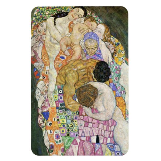 Gustav Klimt Leven en Dood Magnet Magneet (Verticaal)