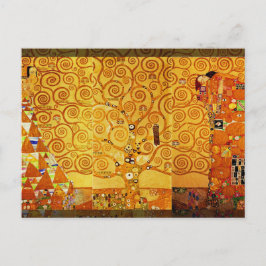 Gustav Klimt Levensboom: Art Nouveau Symbolist Briefkaart