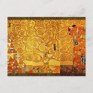 Gustav Klimt Levensboom: Art Nouveau Symbolist Briefkaart