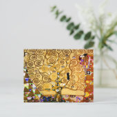 Gustav Klimt Levensboom: Art Nouveau Symbolist Briefkaart (Staand voorkant)