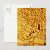 Gustav Klimt Levensboom: Art Nouveau Symbolist Briefkaart (Voorkant / Achterkant)