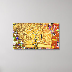 Gustav Klimt Levensboom: Art Nouveau Symbolist Canvas Afdruk