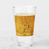 Gustav Klimt Levensboom: Art Nouveau Symbolist Glas (Achterkant)