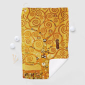 Gustav Klimt Levensboom: Art Nouveau Symbolist Golfhanddoek (Insitu)