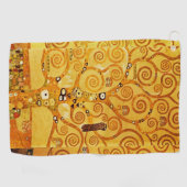 Gustav Klimt Levensboom: Art Nouveau Symbolist Golfhanddoek (Horizontaal)