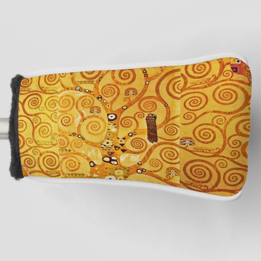 Gustav Klimt Levensboom: Art Nouveau Symbolist Golfheadcover (Voorkant)
