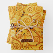 Gustav Klimt Levensboom: Art Nouveau Symbolist Inpakpapier Vel (In situ)