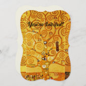 Gustav Klimt Levensboom: Art Nouveau Symbolist Kaart (Voorkant / Achterkant)