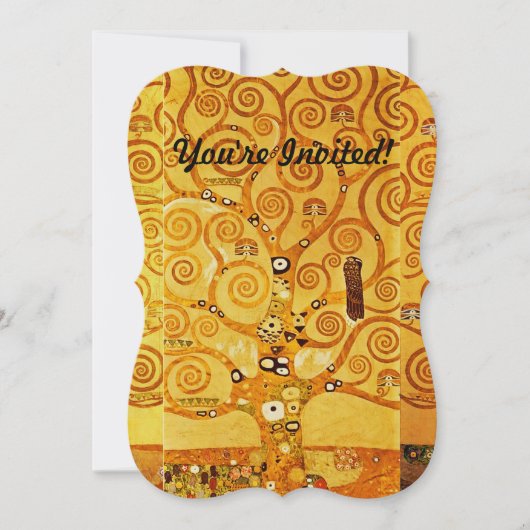 Gustav Klimt Levensboom: Art Nouveau Symbolist Kaart (Voorkant)