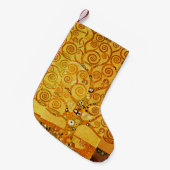 Gustav Klimt Levensboom: Art Nouveau Symbolist Kleine Kerstsok (Voorkant (Hangend))