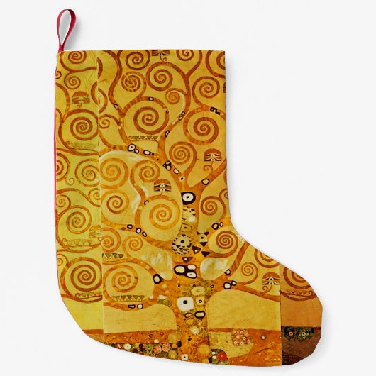 Gustav Klimt Levensboom: Art Nouveau Symbolist Kleine Kerstsok (Voorkant)