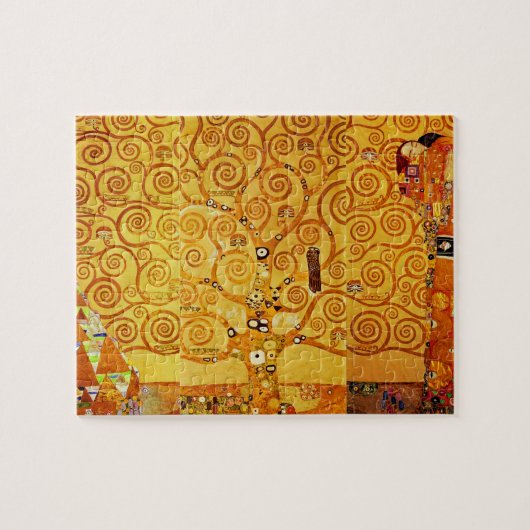 Gustav Klimt Levensboom: Art Nouveau Symbolist Legpuzzel (Horizontaal)