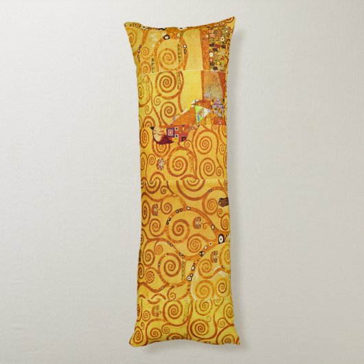 Gustav Klimt Levensboom: Art Nouveau Symbolist Lichaamskussen (Achterkant (Verticaal))