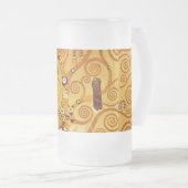 Gustav Klimt Levensboom: Art Nouveau Symbolist Matglas Bierpul (Voorkant rechts)