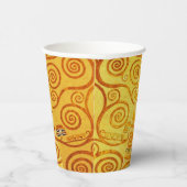 Gustav Klimt Levensboom: Art Nouveau Symbolist Papieren Bekers (Rechts)